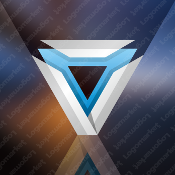 三角と上昇と信頼のロゴ