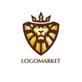 盾と獅子と王冠のロゴ