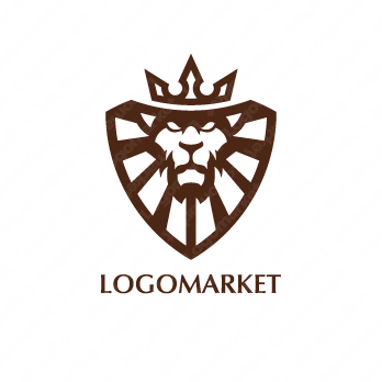 盾と獅子と王冠のロゴ