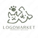 猫と犬とペットのロゴ