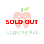 歯とりんごとキャラクターのロゴ