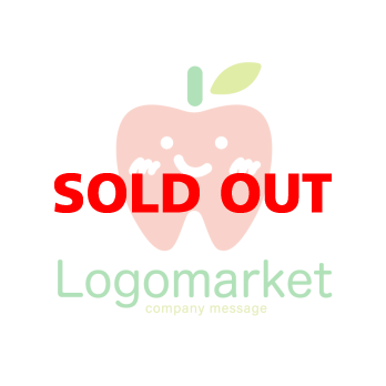 歯とりんごとキャラクターのロゴ