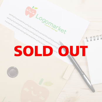 歯とりんごとキャラクターのロゴ