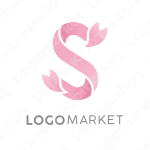 Sと桜とリボンのロゴ