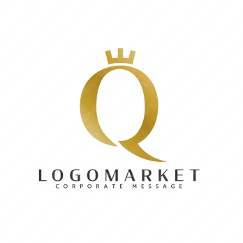 Qと女王と 高級感のロゴ