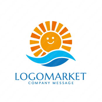 太陽と海と眼のロゴ