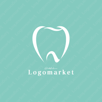 歯と印象的とシンプルのロゴ