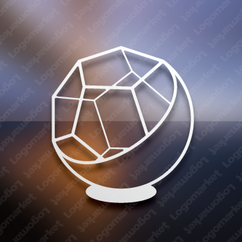 ボールと１２面体と3Dのロゴ