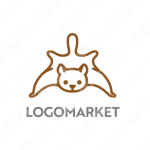 モモンガとムササビと動物のロゴ