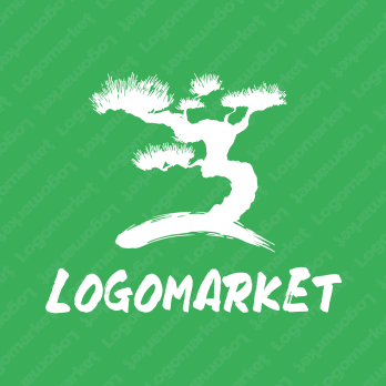 松と木と墨のロゴ