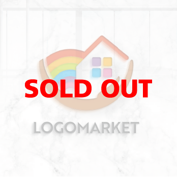 家と虹とサポートのロゴ
