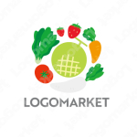 新鮮と果物と野菜のロゴ
