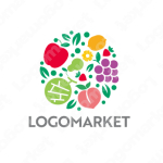 果物とフルーツとフレッシュのロゴ