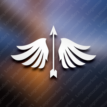 射手座と翼と弓のロゴ