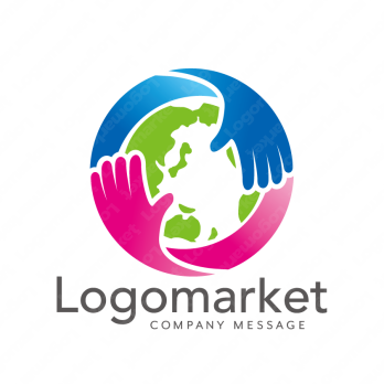世界と人と繋がりのロゴ