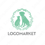 ペットと犬と猫のロゴ
