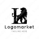 Lとlとライオンのロゴ
