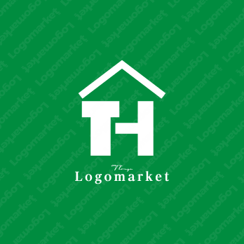 Hとシンプルと家のロゴ