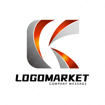 Kと力強さとインパクトのロゴ