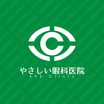 Cとランドルト環と瞳のロゴ