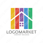 虹と家とペンキのロゴ