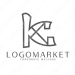 Kと個性とユニークのロゴ