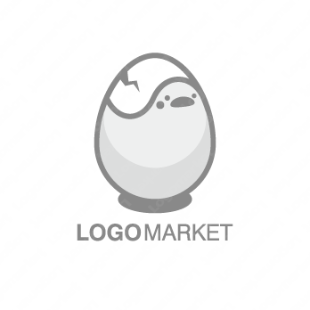 鶏とエッグと卵のロゴ
