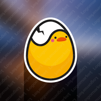 鶏とエッグと卵のロゴ