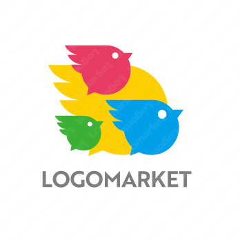 鳥と声とTwitterのロゴ