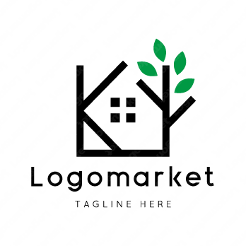 Kと木と家のロゴ