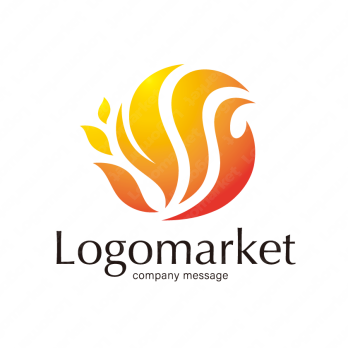 炎と情熱とエネルギーのロゴ