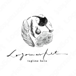 ワインとチーズとフランスパンのロゴ