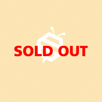 六角型と蜂とシンプルのロゴ