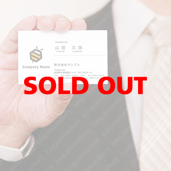 六角型と蜂とシンプルのロゴ