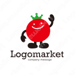トマトとキャラクターと親しみやすいのロゴ
