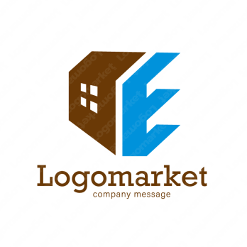 Eと家とシンプルのロゴ