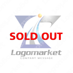 Tとシャープと上昇のロゴ