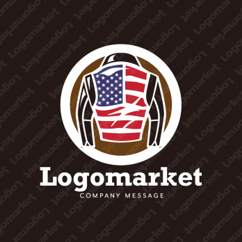 革製品とロックとアメリカのロゴ