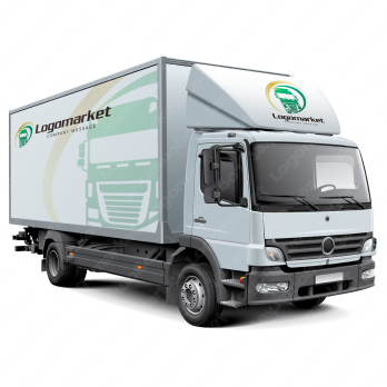 トラックと物流とプロフェッショナルのロゴ