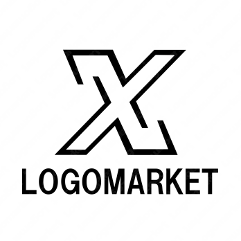 Xとアルファベットのロゴ