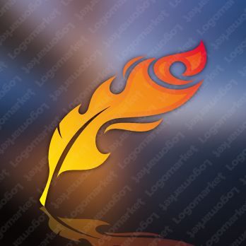 フェニックスと炎と不死鳥のロゴ