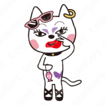ネコと歌舞伎町と女の子のロゴ