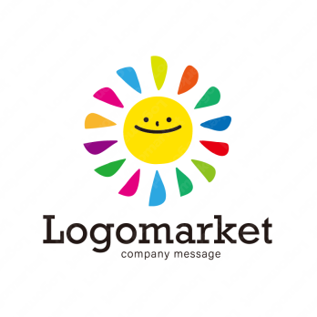 太陽とカラフルと明るいのロゴ