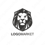 盾とライオンと鬣のロゴ