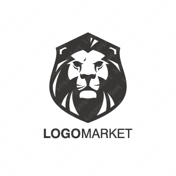 盾とライオンと鬣のロゴ