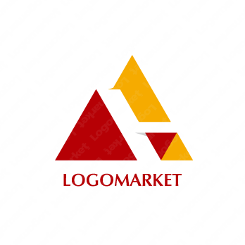 Hと三角と山のロゴ