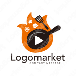 動画と料理とユニークのロゴ