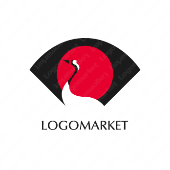 鶴と日本と和のロゴ