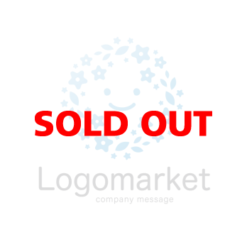 花と幸せ・幸福と笑顔のロゴ