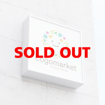 花と幸せ・幸福と笑顔のロゴ